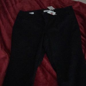 Solid black Torrid Jeggings.